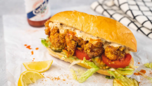 CAJUN SHRIMP PO’ BOY SANDWICH