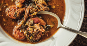 CAJUN DUCK AND SAUSAGE GUMBO