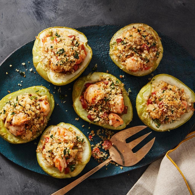 CRAB-STUFFED MIRLITON