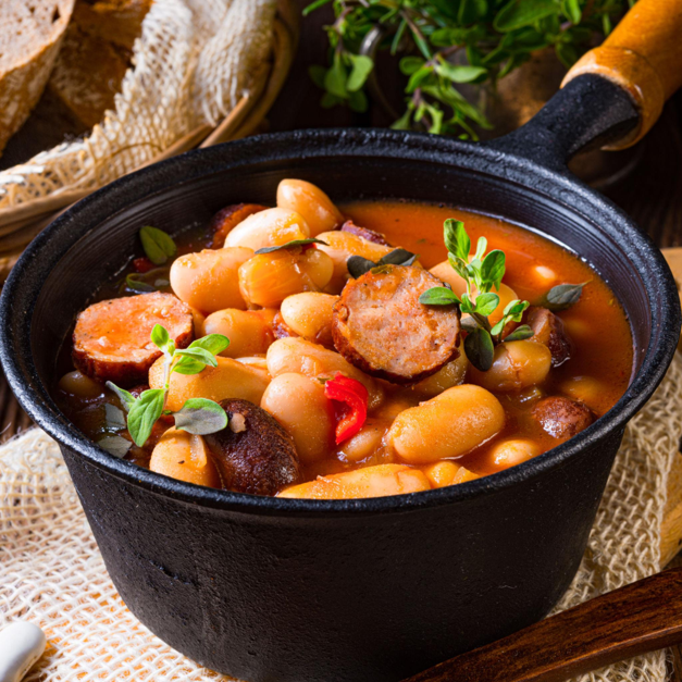 SMOKED DEER SAUSAGE & WHITE BEAN SOUPSMOKED DEER SAUSAGE & WHITE BEAN SOUP